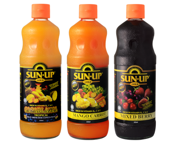 Sun Up bottled fruit juice
