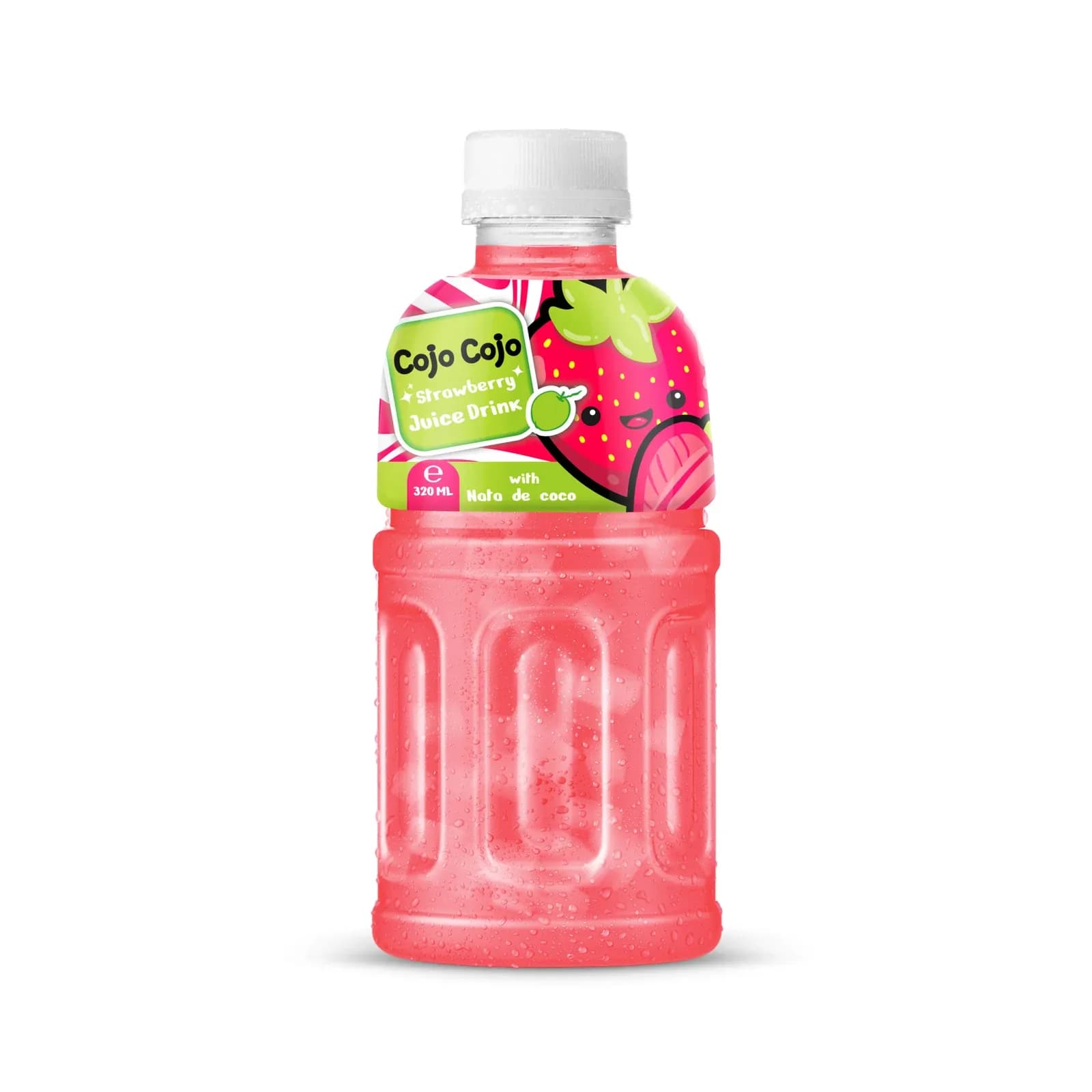 Cojo Cojo strawberry with nata de coco, 320 ml bottle