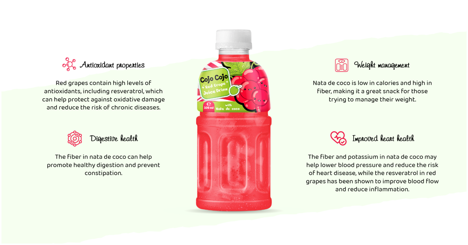 320ml Cojo Cojo Orange Juice Drink with Nata De Coco Cojo Cojo Real